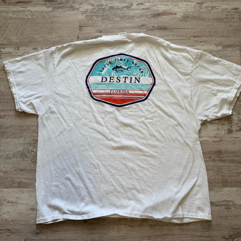 Y2K Destin Florida Delta Pro Weight Graphic Tshirt